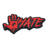 HATE BLOOD HAND - Rubber Velcro Patch